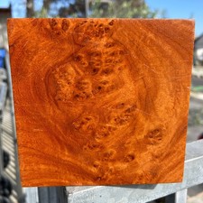 Amboyna Burl Wood Pen Blanks Knife Scales Turning Block 6 1/4" x 6" x 2 3/4"