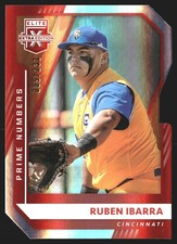 Ruben Ibarra 2021 Panini Elite Extra #119 Prime Numbers C Die Cut Reds SN