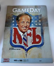 NFL GAMEDAY SEP. 10 1989 PETE ROZELLE COVER MAGAZINE BRONCOS VS CHIEFS