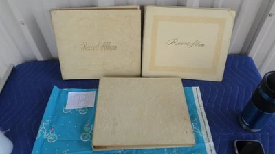 ( A ) Lot of 3 Vintage 10-Inch 78 RPM Record Album Binders - Empty - Photo 1/4