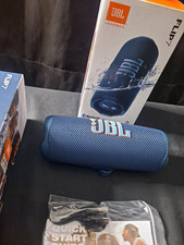 JBL Flip 7 Blue Portable Bluetooth Speaker w/ Box Quick Start Guide