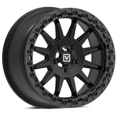 Valor Offroad Satin Black V09 UTV Beadlock Wheel - 15x7 / +40mm / 4x156