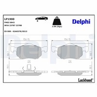 Delphi BremsbelÄGe Satz Vorderachse Passend FÜR Ford Maverick Mazda Tribute |
