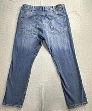 Nautica Jeans Mens 36x32 Blue Relaxed Fit Denim Pants Straight Leg Classic