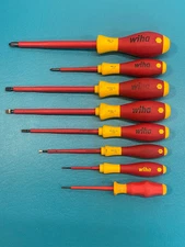 Wiha 7Piece+1 Insulated Softfinish Screwdriver Set-Slotted & Phillips, Germany