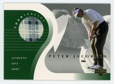 2001 Upper Deck Golf Peter Jacobsen Tour Threads Relic