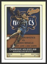 Chamique Holdsclaw #32 2002 Fleer Authentix WNBA Washington Mystics