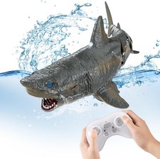 Remote Control Shark Water Toys for Pool, Summer Toys for Kids,Rechargeable Real