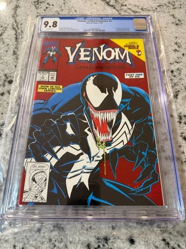 Venom Lethal Protector # 1 CGC Graded 9.8 Marvel Comic Book Spider-Man JH27