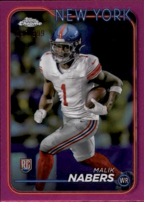2024 Topps Chrome #205 Malik Nabers Magenta Refractor /399