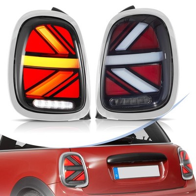 Paar  LED Rückleuchten Chrom geräuchert Für 2014-2019 Mini Cooper F55/56/57