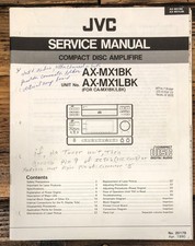 JVC A-MX1 BK LBK Amplifier Service Manual Original 