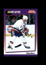 Brent Sutter 1991-92 Score American Hockey #243 New York Islanders