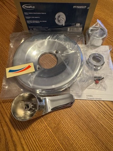 PROFLO PF7600SCP Single Handle Escutcheon Trim Kit - Chrome - Picture 2 of 4