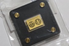 ?? ???? GERMANY PURE GOLD 1/500 OZ. 1 MARK MEDAL SEALED WITH COA B88 #249 CG2
