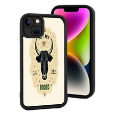 Stylish Lightweight iPhone 15 Case with Vintage Head Design Stars Circular 