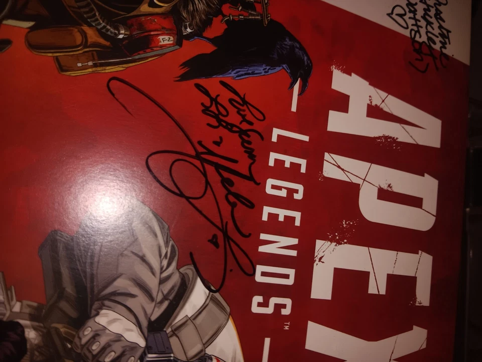 Autographed Apex Legends Vinyl record Limited Edition Enjoy The Ride records Foto 4 de 4