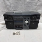 Vintage Emerson CTR961A AM/FM Radio Dual Cassette Tape Dubbing Equalizer Boombox