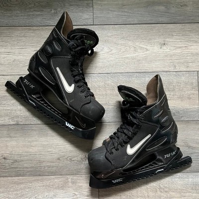 Nike Air Zoom Men's Ice Hockey Skates Size 12.5 Black Tuuk Blades