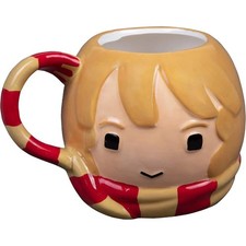 Taza de café Harry Potter Hermione Granger, 24 oz - Diseño Chibi con bufanda Gryffindor