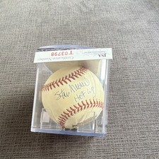 Stan Musial Signed MLB Baseball St. Louis Cardinals HOF 69 JSA COA Case