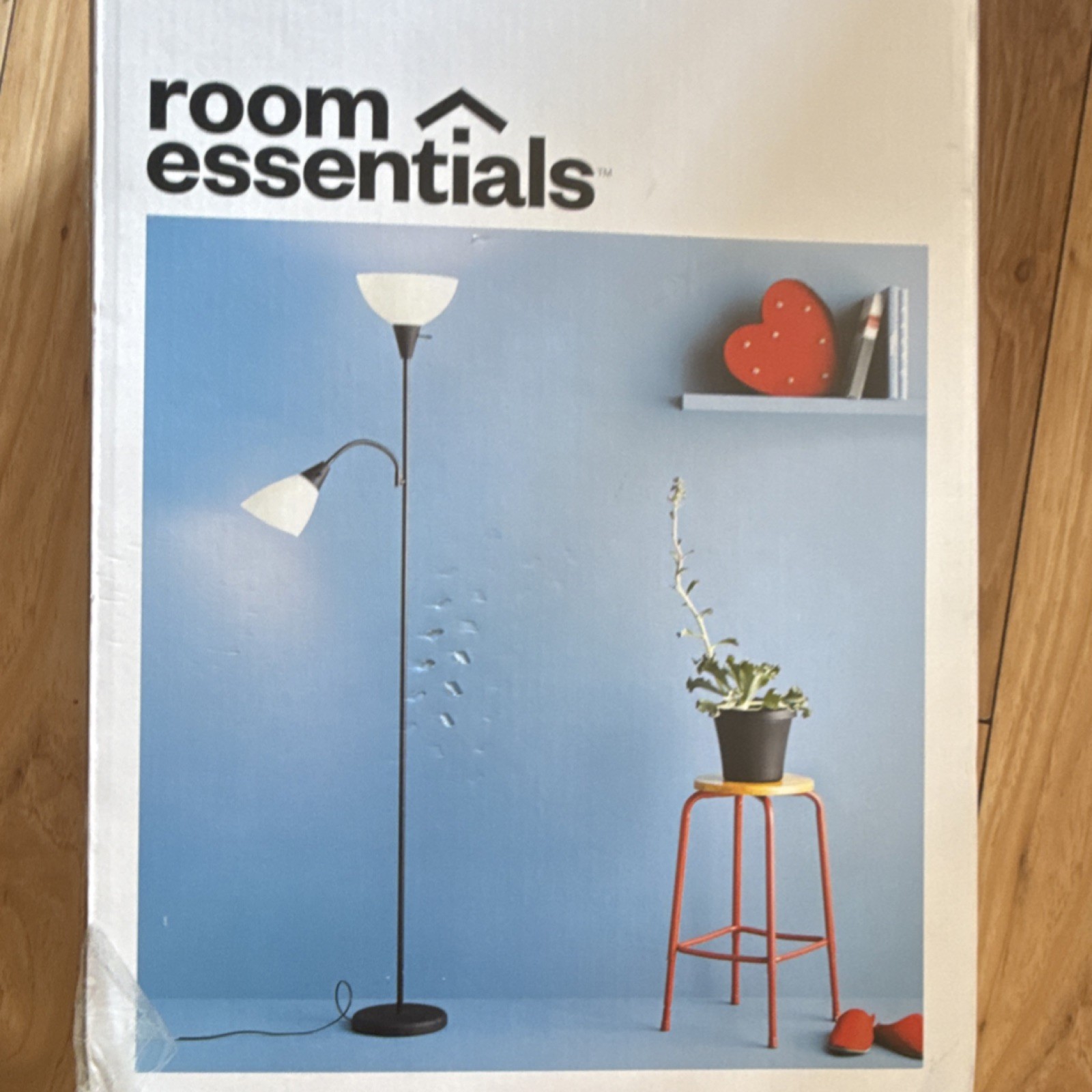 Room Essentials Floor Lamp Adjustable Multi Arm Black Finish Rotary Cone Shade thumbnail 3