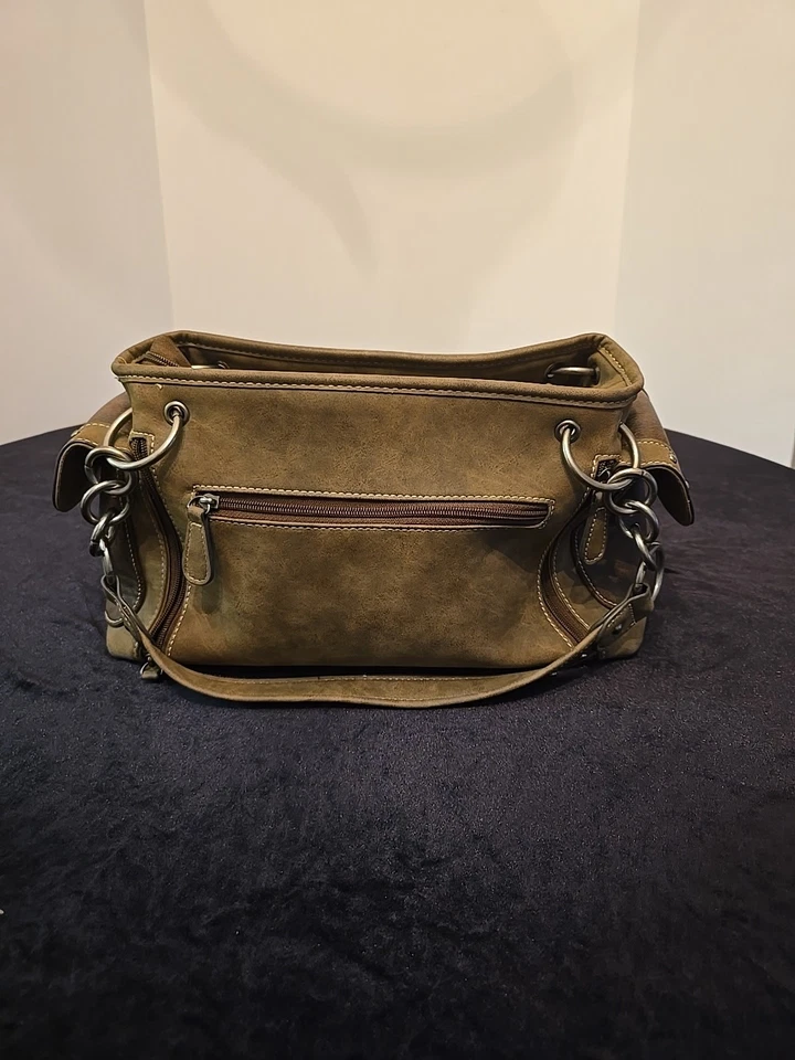 Bolso de Mano Blazin Roxx Oculto Cobre Tostado Concho Imitación Cuero Foto 4 de 4