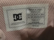 Dc pink shoes gently used size 8.5 maybe used less than 8 times