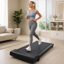 6.5° Incline Under-Desk Walking Pad Quiet Electric Running Machine Home / Office