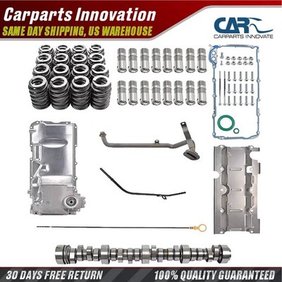 Oil Pan & E1840P Camshaft Stage 2 Spring Lifters Kit for Chevy GM LS1 LS3 LSA