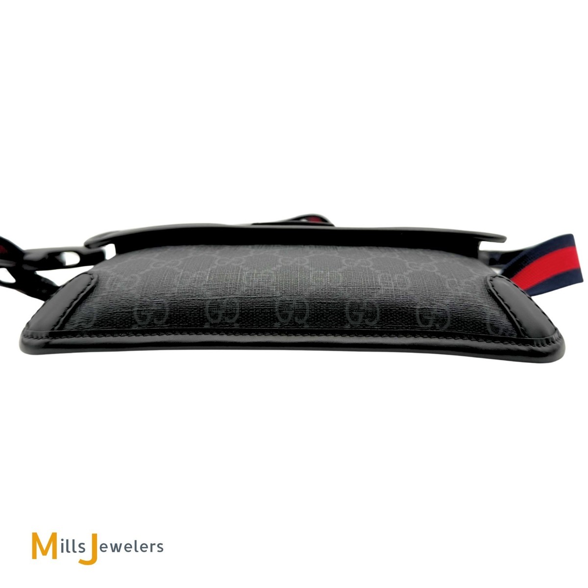 Gucci Flap Belt Bag Gg Coated Canvas #233075G92B Gucci GG Supreme Black/Grey Coated Canvas Belt Flap Bag  main image 2