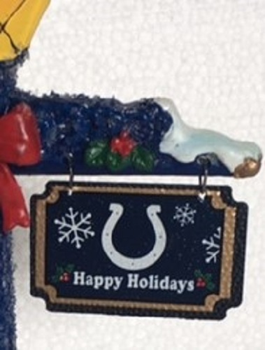 Indianapolis Colts Lamp Post Christmas Holiday Tree Ornament - FREE USA SHIPPING - Picture 2 of 3