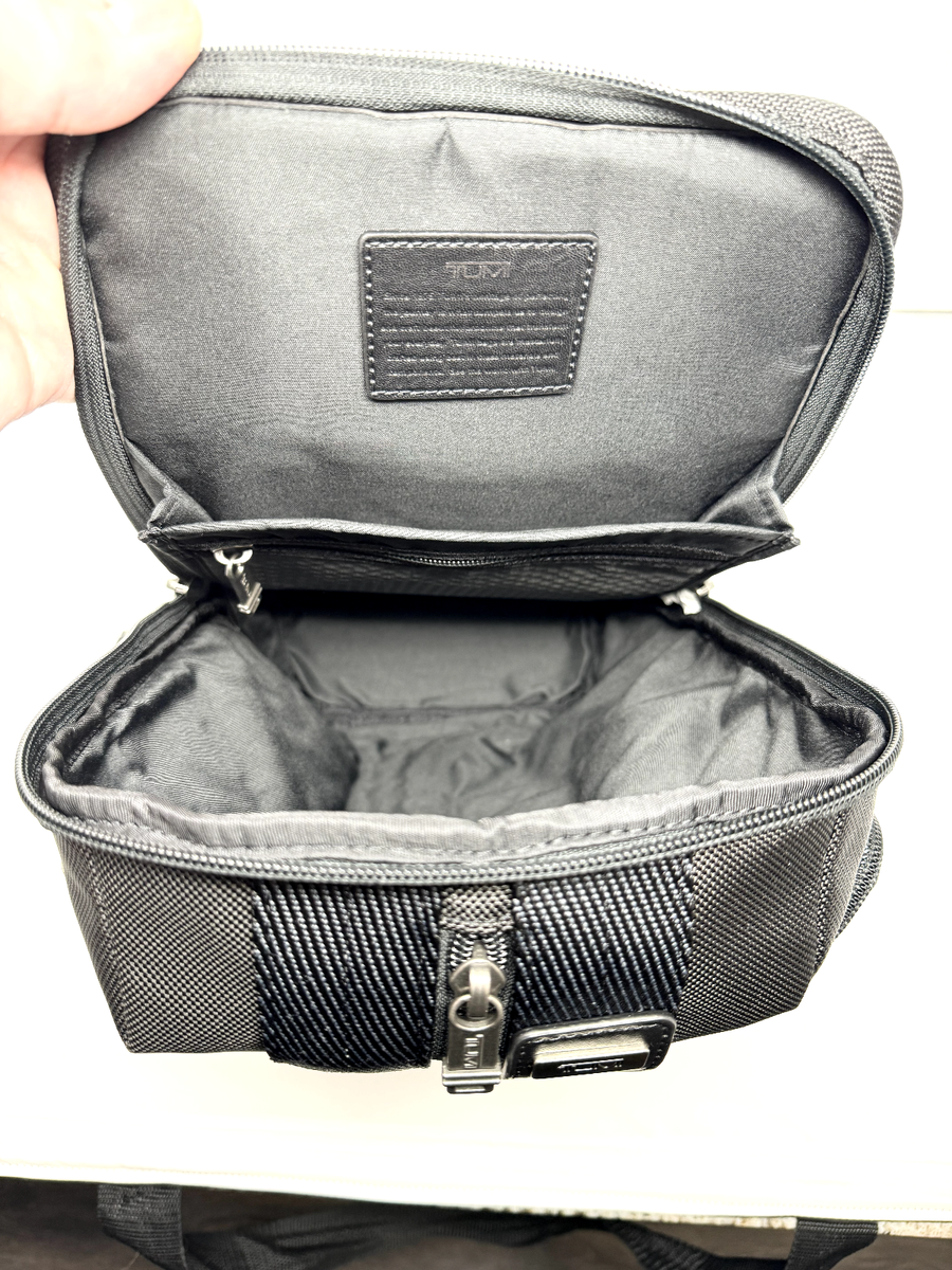 TUMI 02223393GRDO Higgins Sling Ballistic Nylon Men's Grey Red NWT