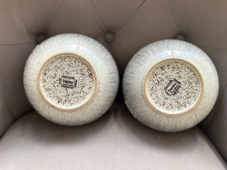 Denby Speckle Halo Grey 2 Piece Rice Soup Bowl Set Brand New - Image 3 of 4