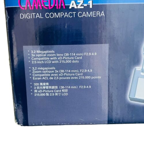 Olympus Camedia AZ-1 Digital Camera 3.2MP Boxed With Charger Memory Card Working - Picture 5 of 19