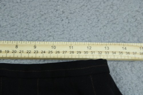 Ann Taylor Skirt Womens 4 Black Striped Pencil Wool Blend Rear Zip Lined Career - Picture 3 of 7