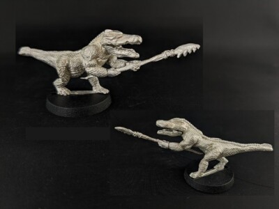 Gatorman/Dragonman w/Spear, Center Stage Miniatures by 5th Field Fantasy Metal