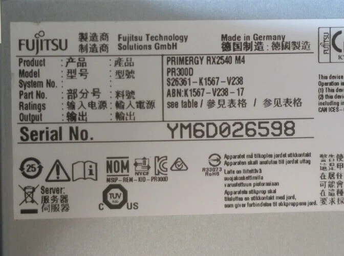 Fujitsu Primergy RX2540 M4 2x 20-Core Gold 6138 64GB RAM 24x 2.5" Bay 2U Server - Image 4 of 4