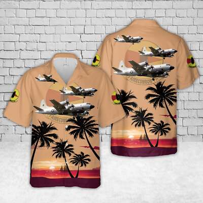 US Navy Lockheed EP 3E Orion ARIES Of VQ 2 Hawaiian Shirt