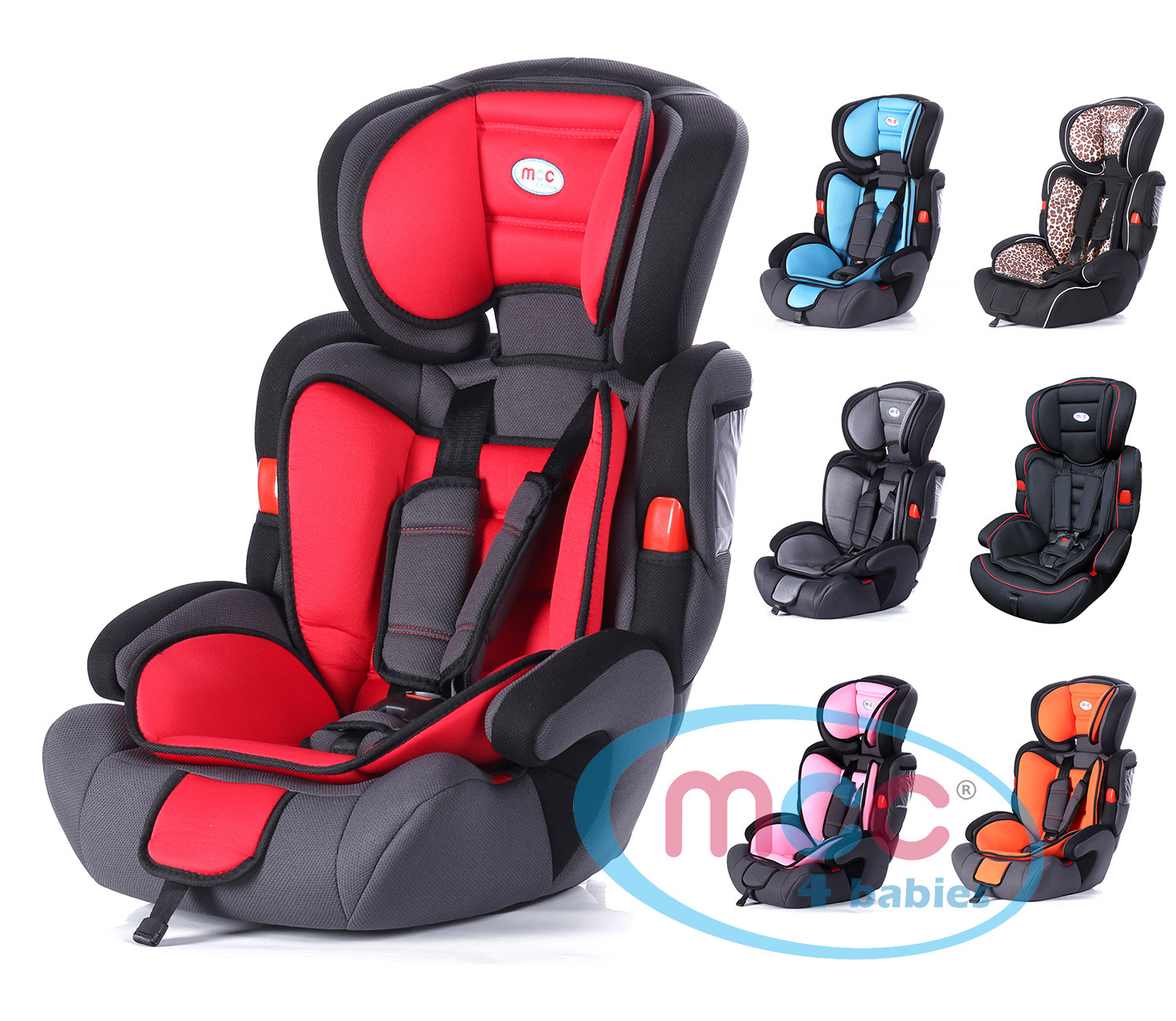 Mcc® 3 in 1 Baby Child Car Safety Booster Seat For Group 1/2/3 936kg
