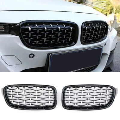 Grille Diamond Style Gloss Black for BMW 3 Series F30 F31 | 2011-2019
