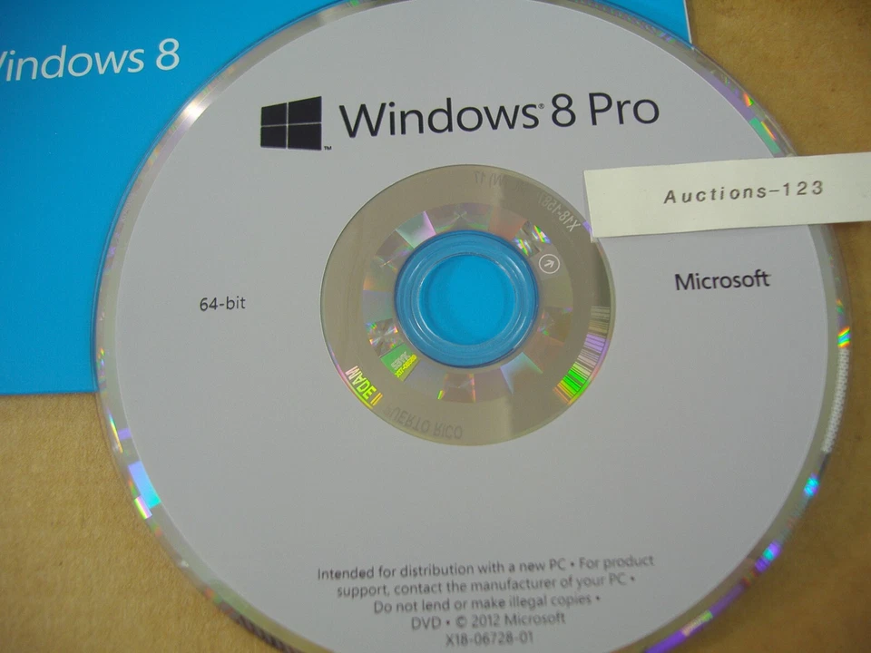 Microsoft Windows 8 Pro 64 bit x64 64 Bit DVD Full English MS WIN 8 =NEW= - Image 2 of 4