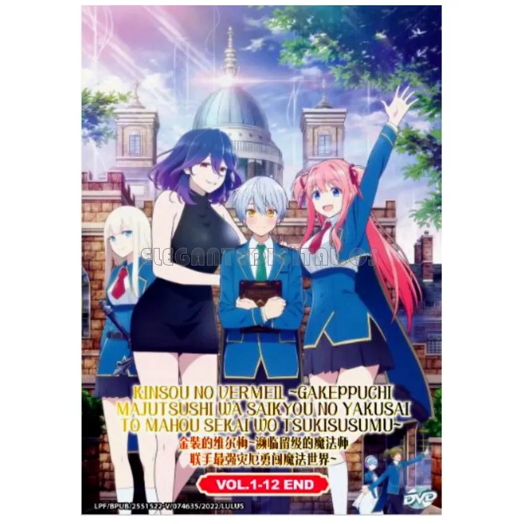 DVD Anime Kinsou no Vermeil aka Vermeil in Gold Vol.1-12 End