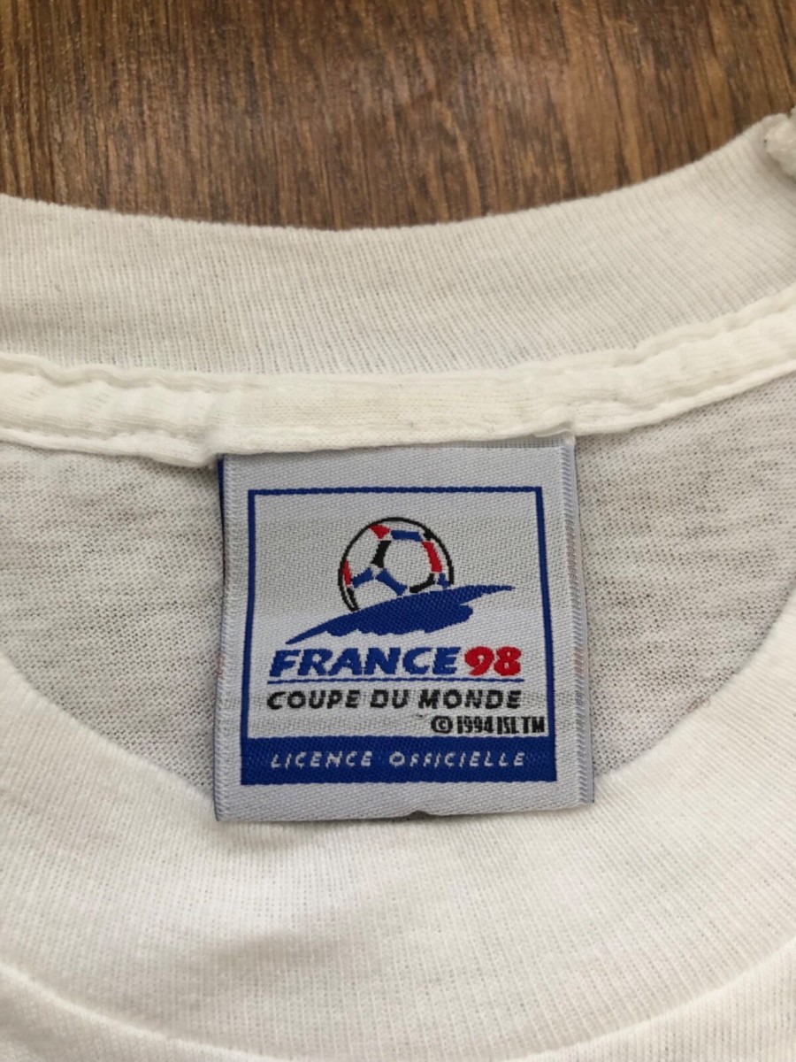 FRANCE98 ワールドカップユニフォーム　ゲームシャツ　半袖　XLサイズ FRANCE98 ワールドカップユニフォーム ゲームシャツ 半袖 XLサイズ