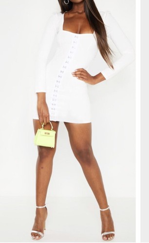 Cup Detail Hook \u0026 Eye Bodycon 