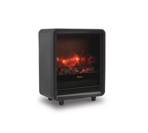 Mini Fireplace Space Heater 1500 Watt Black Portable Small Room