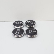 AUDI Q7 Alloy Wheel Center Hub Black Glossy Cap 4pcs 4L0601170041 NEW GENUINE
