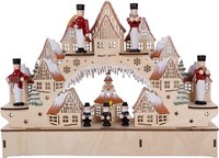 Led Schwibbogen Weihnachtsdeko Aus Holz Mit Led Beleuchtung HöHe 21Cm