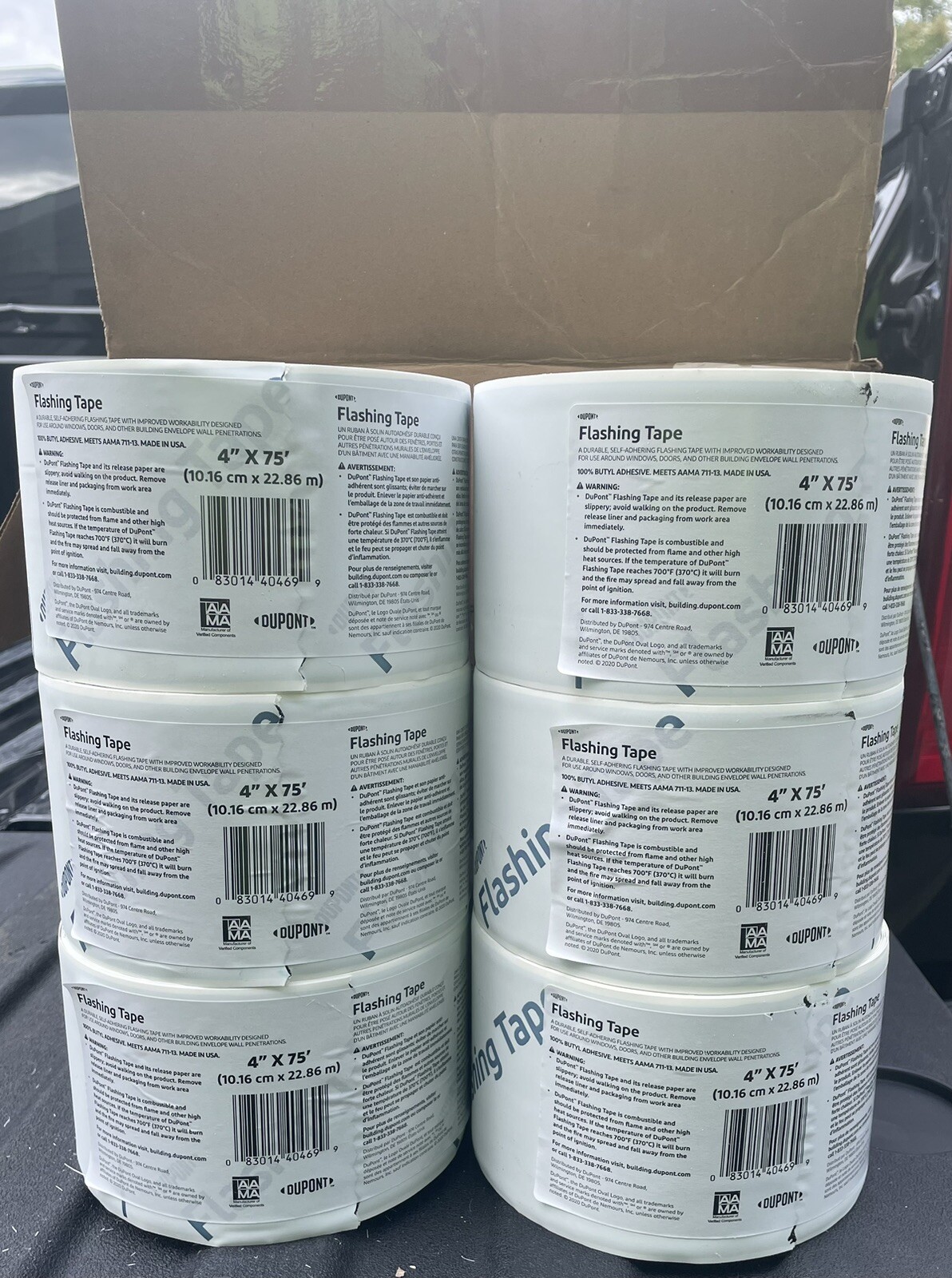 NEW Dupont Flashing Tape 4" x 75' 1 Roll FREE SHIPPING 83014403500 eBay