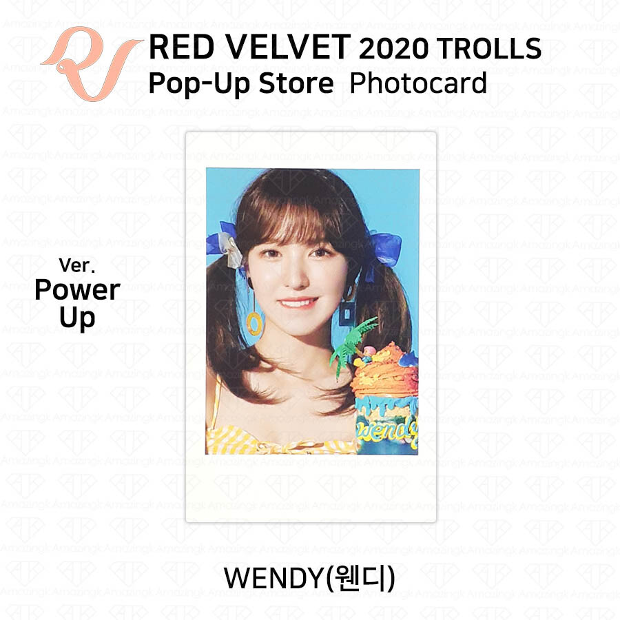 RED VELVET Trolls Pop Up Store Wendy Photocard Dumb Dumb Power Up